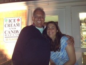 Me & my Dad going for our ice cream!